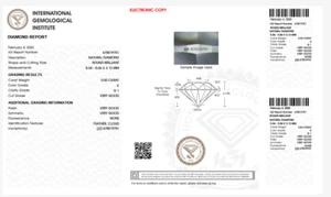 See Video Loose Natural Diamond IGI CERTIFIED 0.50 Ct 5 MM Round Cut K/SI1 Grade - Picture 1 of 3