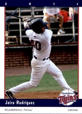 2011 Elizabethton Twins Grandstand 24 Jairo Rodriguez Acarigua Venezuela VZ Card