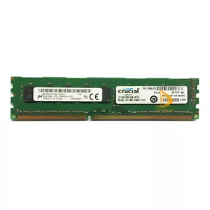 For Micron DDR3L RAM 8 GB 2RX8 10600E 1333Mhz 240PIN ECC DIMM Desktop Memory HP# - Picture 1 of 2