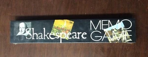 1995 Shakespeare Memo Game 72 Cards BRAND NEW IN BOX - Picture 1 of 4