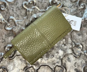 HOBO INTERNATIONAL~KEEN~TRI-FOLD WALLET~BUBBLED SAGE~PULLOUT WRISTLET STRAP~NWT! - Picture 1 of 7