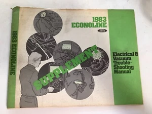 1983 Ford Econoline Electrical Vacuum Troubleshooting Supplement Manual - Bild 1 von 3