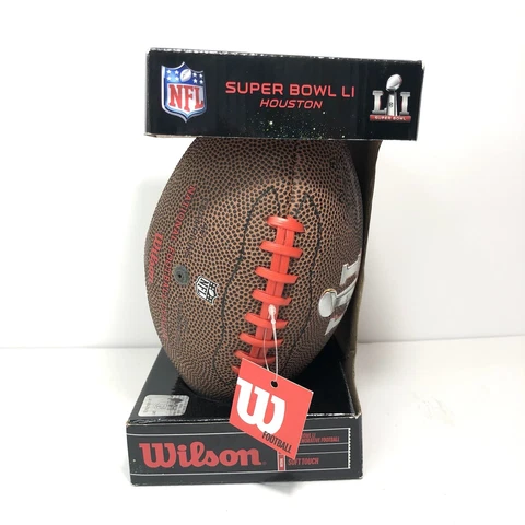 Super Bowl LI Wilson Mini NFL Football Game Ball Patriots vs Falcons NIB Cover