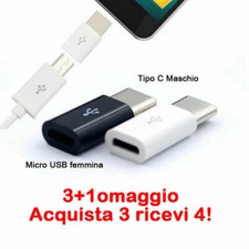 Adattatore da Micro usb femmina a Tipo Type C Maschio connettore Per Huawei LG