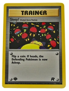 Sleep! 79/82 Common Trainer 1st Edition Team Rocket NM With eBay Shipping - Picture 1 of 3