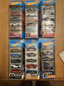 Hot Wheels 5 Packs Lot Of 6 - Picture 1 of 6