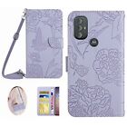 For Motorola Moto G Play/Power/Stylus/Pure Flip Stand Embossed Wallet Phone Case