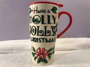 Lenox Travel Mug Heat Changing Mug Holly Jolly christmas Hard Plastic Top CH6494 - Picture 1 of 7