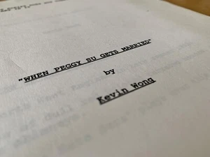 ORIGINAL SCREENPLAY:  WHEN PEGGY SU GETS MARRIED - by KEVIN WONG - 1996 Script - Bild 1 von 8