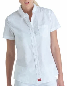 Camisa Dickies Girl Juniors' Poplin manga corta con botones - Imagen 1 de 4