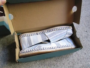 Toms Alpargata Rope Twilight Blue Multi Wide Stripes Size 9.5 New in Box - Picture 1 of 3