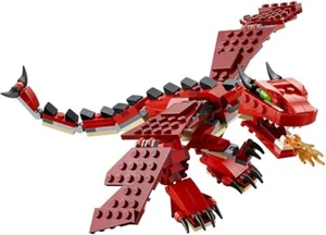 LEGO CREATOR LES CREATURES ROUGES 31032 COMPLET SANS BOITE - Picture 1 of 2