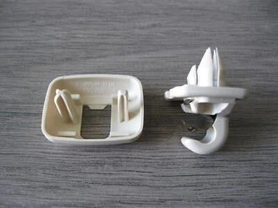 AUDI A3 A4 A5 S4 S5 Q3 Q5 TT Sun Visor Clip Hook Holder BEIGE NEW OEM 8W0857562A - Image 1 of 4