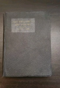 Vintage Neues Testament und Psalmen GROSSE ART Druckausgabe roter Buchstabe - Bild 1 von 13