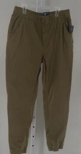 IZOD Joggers Boys M(32-34) Khaki Approved Schoolwear Stretch New - Picture 1 of 4
