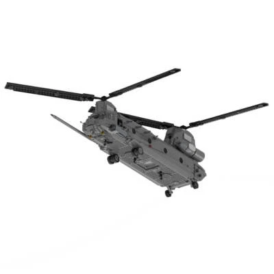 MOC-37497 MH-47 G Special Ops Chinook Model 1758 Parts Building Blocks Toys Set - Image 1 of 4