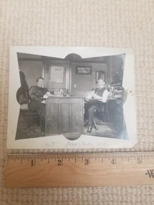1907 Pennsboro West Virginia Office Interior Snapshot Photograph - Picture 1 of 2