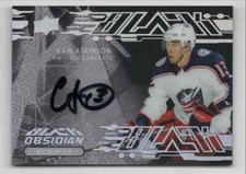 2019-20 SPx UD Black Obsidian Scripts Cam Atkinson Auto Columbus Blue Jackets
