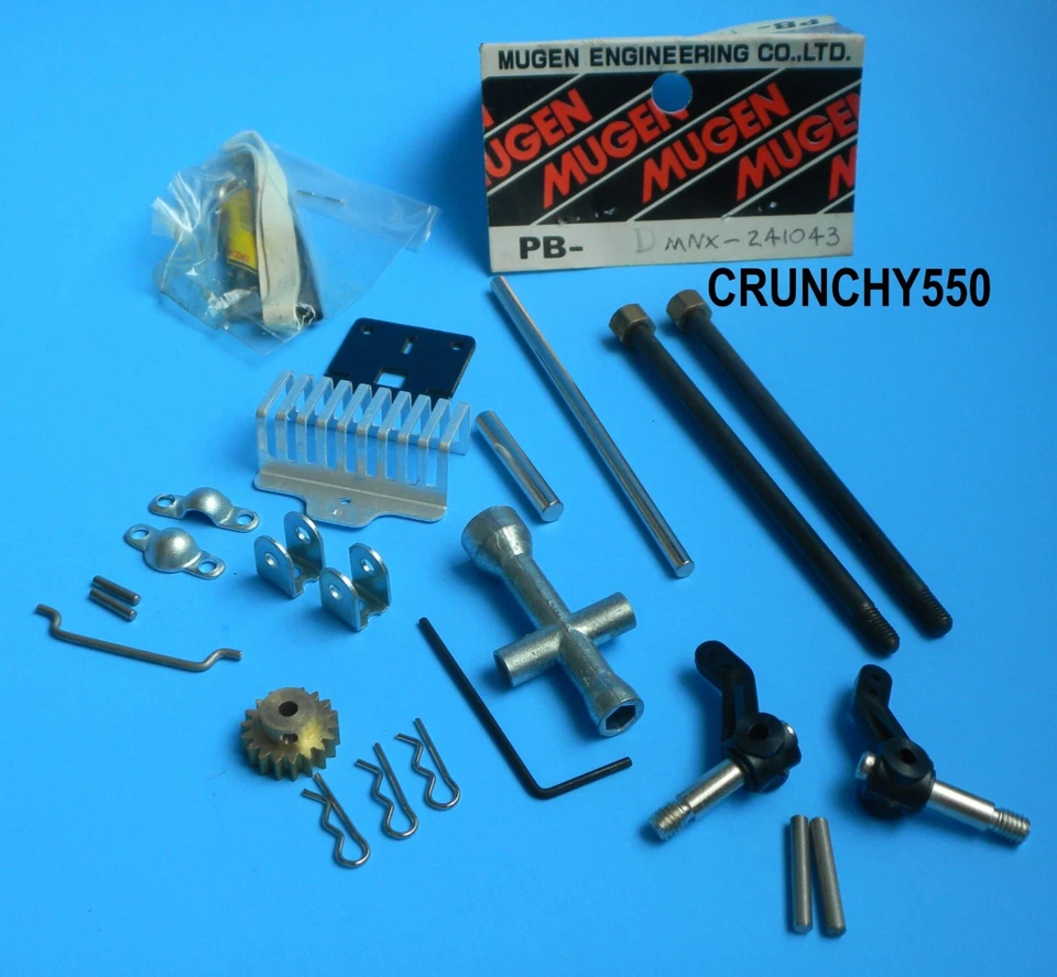 Vintage Mugen Manx 1/10 Buggy Refresh Kit Front Spindles Rear Axles Pinion RC - Image 1 of 1