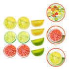 10 pièces modèle de fruit de simulation de citron artificiel faux tranches de citron