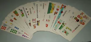 Vintage Fisher Price 16 Stencil Cards Set for Magnetic Letters School Days Desk - Picture 1 of 16