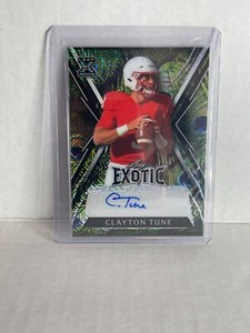 2023 Leaf Exotic Clayton Tune Crystal Peacock Auto /7 CARDINALS ROOKIE