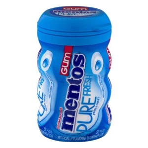 Pure Fresh Sugar-Free Chewing Gum with Xylitol Fresh Mint 50 Piece Per Bottle - Picture 1 of 7