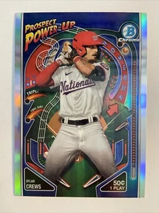 2024 Bowman Chrome Dylan Crews #PP-10 Prospect Power-Up Washington Nationals - Picture 1 of 2