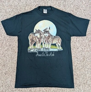 Vintage T-Shirt Wölfe Wolf Natur Grafik Logo Einzelnaht USA 90er - Bild 1 von 6
