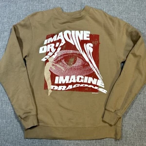 Imagine Dragons Sudadera Pequeña Oficial Mercury 2022 Marrón Doble Cara Crew - Imagen 1 de 11