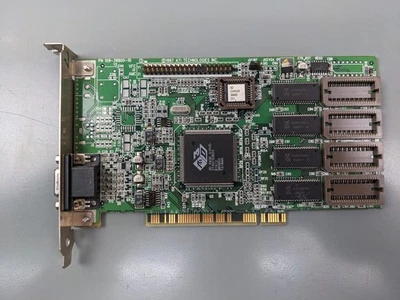 ATI 3D Rage II+DVD PCI Vintage Gaming 2MB SVGA CARD for 486, Pentium - Image 1 of 3