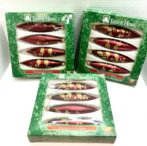 Adornos de vidrio árbol lágrima Navidad soplado a mano K-MART vintage 12 caja O total - Imagen 1 de 16