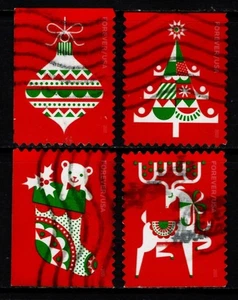 OFF paper #5526-29 Holiday Delights (used set of 4) Forever 2020 -f268 - Picture 1 of 1