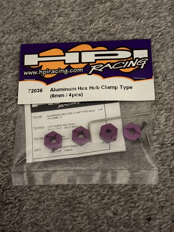Vintage 72036 HPI RS4 PRO Super Nitro Mini RS4 RTR 3 Type SS EVO Alum Wheel Hubs - Image 1 of 1