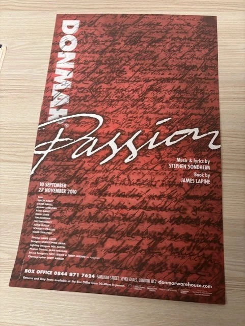 Passion Stephen Sondheim - Image 1 of 1