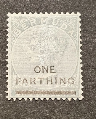 Bermuda Queen Victoria   1901  SG30    1/4d overprint on 1s grey  MNH - Image 1 of 2