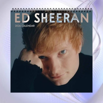 EVERBLOOMCREATIONS Ed Sheeran 2026 Wall Calendar, Cozy Portrait Music Art, Acoustic Pop Gift