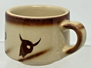 Antigua taza de café Tepco Western ganado calavera y cactus - Imagen 1 de 5