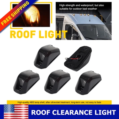 Luces marcadoras de techo ámbar ahumado para Dodge RAM Promaster 1500 2500 3500 2014-2023 Foto 1 de 4