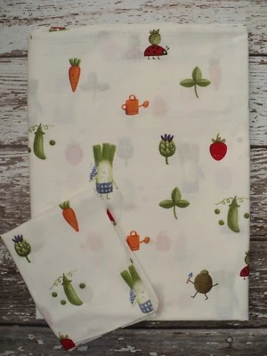 IKEA Torva Gronsak Duvet Cover + Sham Vegetables Ladybugs Garden Twin SZ Cotton - Image 1 of 4