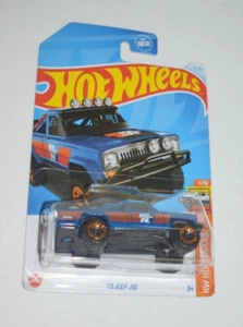 HOT WHEELS 2024 HW HOT TRUCKS 4/10 - ' 73 JEEP J10 METALLIC BLUE K&N - Picture 1 of 5