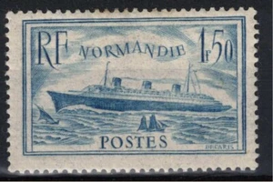 FRANCE PAQUEBOT NORMANDIE N° 300 NEUF (**) GOMME NON D'ORIGINE SANS CHARNIERE - Imagen 1 de 2