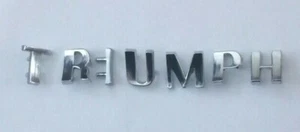Juego de letras suaves Triumph cromo TR2 TR3 TR4 TR4A GT6 Spitfire 703862SET - Imagen 1 de 1