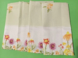 "Servilletas de mesa Sonoma Life Style verde floral mezcla de algodón 18"" X 18"" nuevas sin etiquetas"  - Imagen 1 de 11