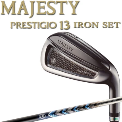 MAJESTY GOLF JAPAN 2024 PRESTIGIO 13 BLACK Irons #7,8,9,Pw LV760 Maruman Men's - Image 1 of 4