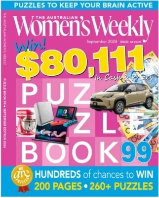 The Australian Women's Weekly Puzzle Book 99 September-October 2024 - Image 1 of 3