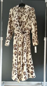 Women’s Sonoma Goods For Life Long Plush Animal Print Robe L NWT - Picture 1 of 5