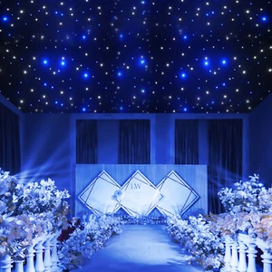 LED Star Stage Backdrop - 20x10FT LED Star Curtain Background Starry Sky DMX512 - Picture 1 of 18