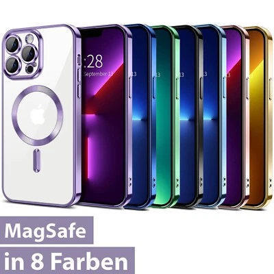 Magsafe Bumper für iPhone Plating 16 15 14 13 12 Pro Max Mini Handy Schutz Hülle - Bild 1 von 4