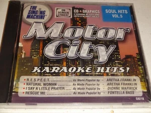 KARAOKE CD+G Motor City SOUL HITS V.5 (See pix for titles) Singing Machine - Picture 1 of 2